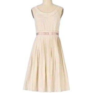 Anthropologie Cream Midi Dress